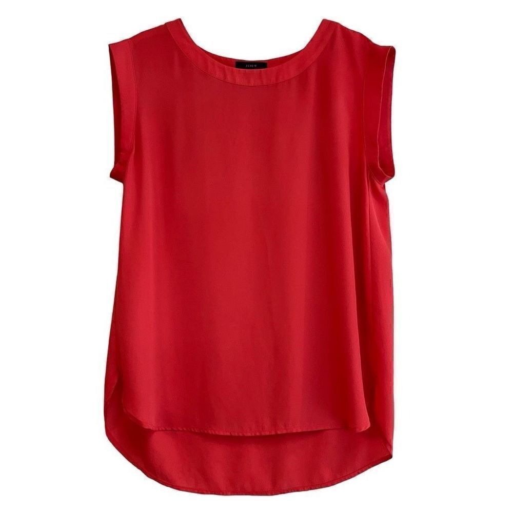 J. Crew Sleeveless Tangerine Blouse Size 6